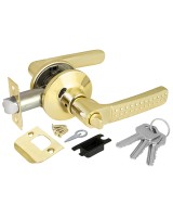 Ручка защелка DK626 PB-ET (6026 PB-E) (кл./фик.) золото