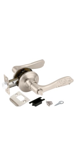 Ручка защелка DK633 SN-BK (6033 SN-B) (фик.) мат. никель