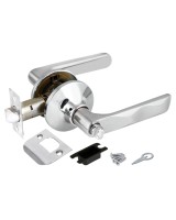 Ручка защелка DK624 CP-BK (6024 CP-B) (фик.) хром