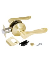 Ручка защелка DK630 SB-PS (6030 SB-P) (без фик.) мат.золото