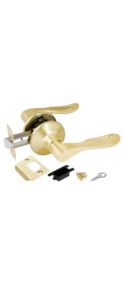 Ручка защелка DK630 SB-PS (6030 SB-P) (без фик.) мат.золото