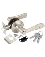 Ручка защелка DK633 SN-ET (6033 SN-E) (кл./фик.) мат. никель