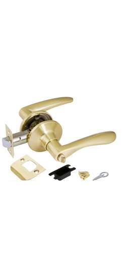 Ручка защелка DK620 SB-BK (6020 SB-B) (фик.) мат. золото