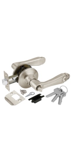 Ручка защелка DK637 SN-ET (6037 SN-E) (кл./фик.) мат. никель