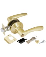 Ручка защелка DK620 SB-ET (6020 SB-E) (кл./фик.) мат. золото