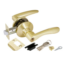 Ручка защелка DK620 SB-ET (6020 SB-E) (кл./фик.) мат. золото