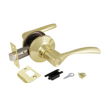 Ручка защелка DK610 PB-PS (6010 PB-P) (без фик.) золото