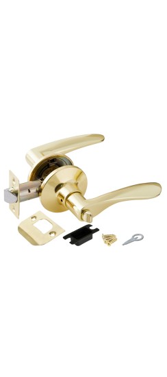 Ручка защелка DK620 PB-BK (6020 PB-B) (фик.) золото