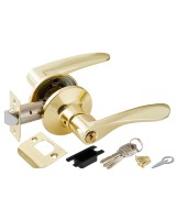 Ручка защелка DK620 PB-ET (6020 PB-E) (кл./фик.) золото