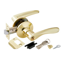 Ручка защелка DK620 PB-ET (6020 PB-E) (кл./фик.) золото