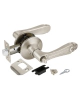 Ручка защелка DK637 SN-BK (6037 SN-B) (фик.) мат. никель