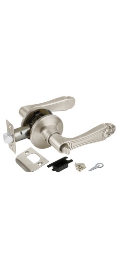 Ручка защелка DK637 SN-BK (6037 SN-B) (фик.) мат. никель