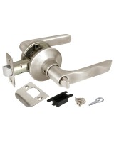 Ручка защелка DK624 SN-BK (6024 SN-B) (фик.) мат. никель