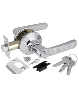 Ручка защелка DK626 CP-ET (6026 CP-E) (кл./фик.) хром