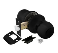 Ручка защелка DK682 BL-PS (6082 BL-P) (без фик.) черный