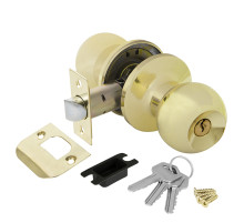 Ручка защелка DK682 PB-ET (6082 PB-E) (кл./фик.) золото