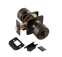 Ручка защелка DK772/BL BL-BK (фик.) черный