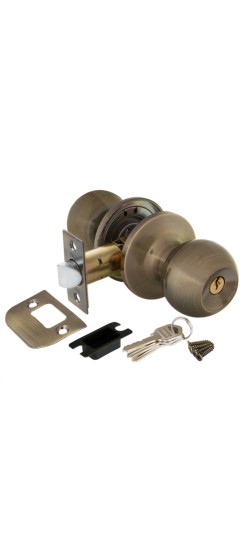 Ручка защелка DK672 AB-ET (6072 AB-E) (кл./фик.) бронза