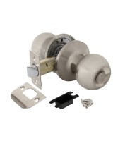 Ручка защелка DK672 SN-BK (6072 SN-B) (фик.) мат. никель