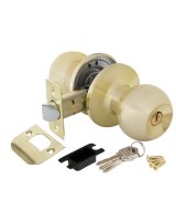 Ручка защелка DK672 SB-ET (6072 SB-E) (кл./фик.) мат. золото