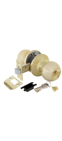 Ручка защелка DK672 SB-ET (6072 SB-E) (кл./фик.) мат. золото