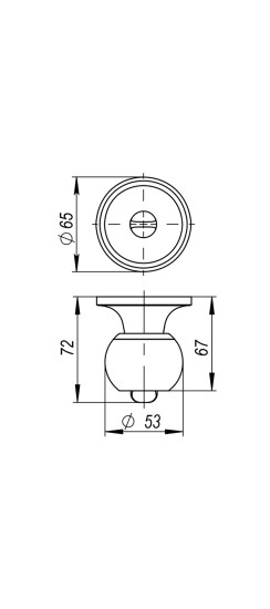 Ручка защелка DK682 BL-PS (6082 BL-P) (без фик.) черный