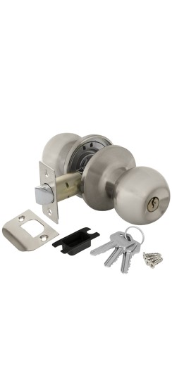 Ручка защелка DK682 SN-ET (6082 SN-E) (кл./фик.) мат. никель