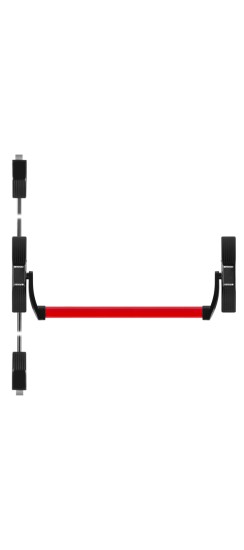 Ручка-штанга нажимная AP.1700C push-bar (ANTI-PANIC 1700С) с тягами для двухстворчатых дверей