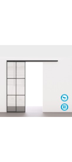 Комплект для раздвижных профильных дверей SLD.Comfort-PRO.SET2.PROF soft close/80