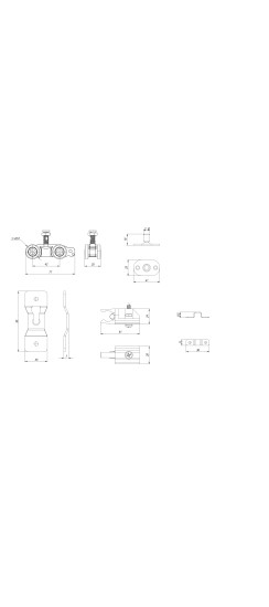 Комплект для раздвижных профильных дверей SLD.Comfort-PRO.SET1.PROF rollers/80