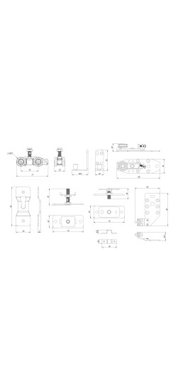 Комплект для профильных телескопических дверей SLD.Comfort-PRO.SET5.PROF telescope/80