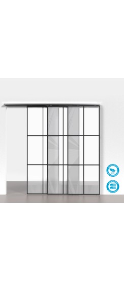 Комплект для профильных телескопических дверей SLD.Comfort-PRO.SET5.PROF telescope/80