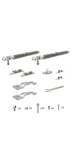 Комплект для раздвижных профильных дверей SLD.Comfort-PRO.SET2.PROF soft close/80