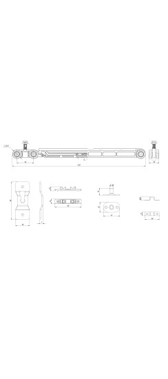 Комплект для раздвижных профильных дверей SLD.Comfort-PRO.SET2.PROF soft close/80