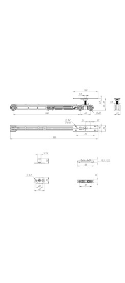 Комплект для раздвижных дверей SLD.Comfort-PRO.SET2.soft close/80