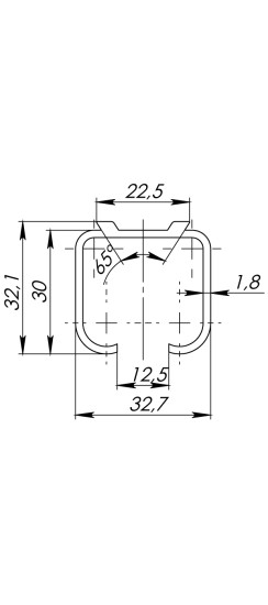 Верхняя направляющая Comfort R 60/80/1,8/3000 track (3 м)