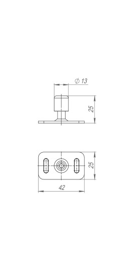 Нижний направляющий ролик SLD.Comfort-PRO/telescope.bottom roller