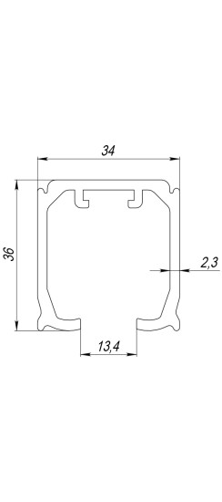 Верхняя направляющая Comfort-PRO 80/2,3/4000 track (4 м)