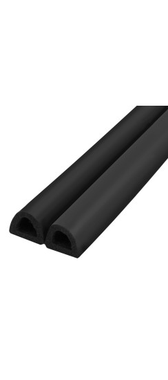 Уплотнитель самоклеящийся ADH/D-12x10mm, BLACK черный 150m
