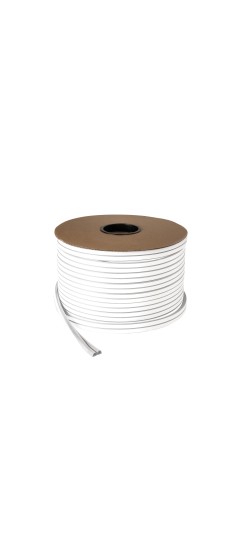 Уплотнитель самоклеящийся ADH/D-14x12mm, WHITE белый 120m