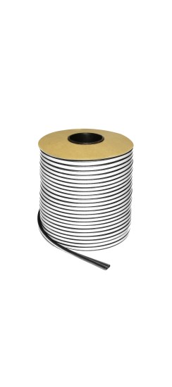 Уплотнитель самоклеящийся ADH/P-9x5,5mm BLACK черный 100m