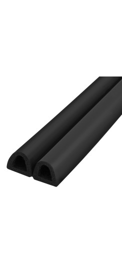 Уплотнитель самоклеящийся ADH/D-12x12mm, BLACK черный 150m