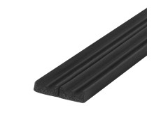 Уплотнитель самоклеящийся ADH/E-9x4mm BLACK черный 150m