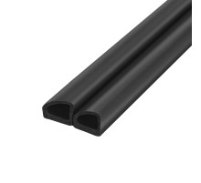 Уплотнитель самоклеящийся ADH/D-14,5x13,5mm (031), BLACK черный 100 m