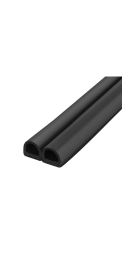 Уплотнитель самоклеящийся ADH/D-14,2x12,7mm (127), BLACK черный 120 m