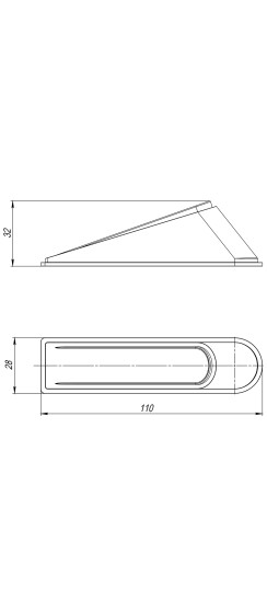 Фиксатор двери DSF-110 серый