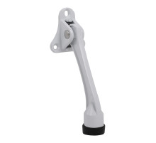 Упор дверной напольный STOPPER-100 WH (белый) козья ножка