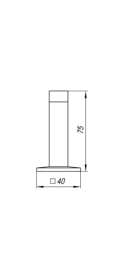 Упор дверной настенный DFIX/W75 (DS PW-75) ABG-6 бронза