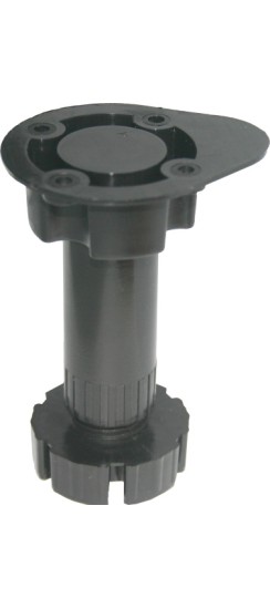 Опора кухонная регулируемая Н95-130, пластмасса черная