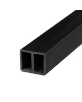 Терморазрыв (спейсер) для термодверей 20х24 мм, черный, длина 3 м